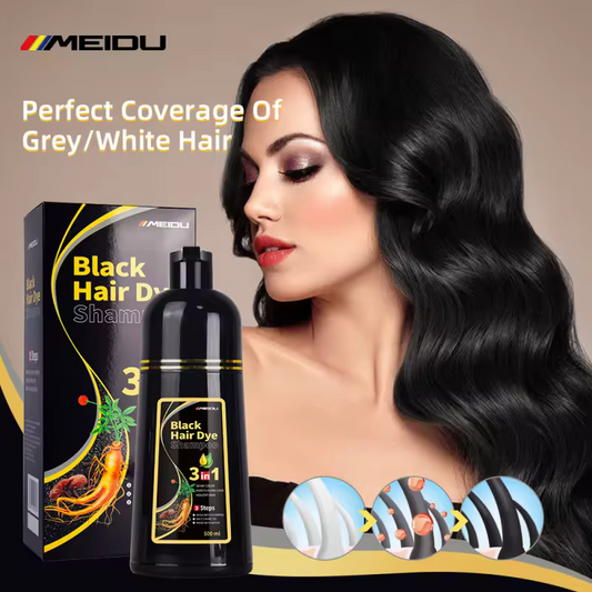 (Copy) (Copy) MEIDU DYE HAIR SHAMPOO COLORING COVER GRAY HAIRS. AND WOMEN'S HAIR GROWTH ORGANIC OIL